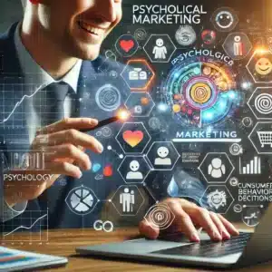 شخص يتعلم من دورات عن التسويق الالكتروني بفهم سيكولوجي